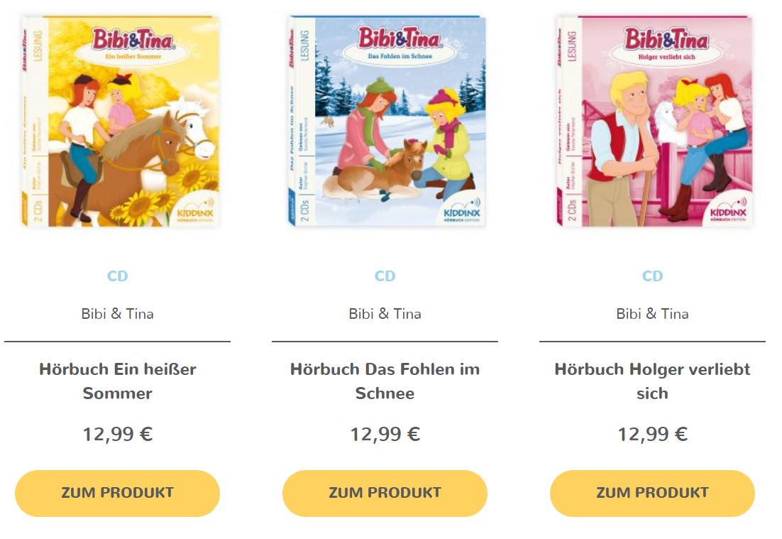 Hörbuch für Kinder Bibi und Tina Hörbuch für Kinder online bestellen oder streamen